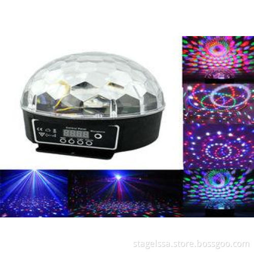 DMX512 Disco Led Stage Lights 6x LED RGB Crystal Ball Effec